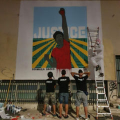 ‘Giustizia per Soumaila Sacko’, la nuova opera della street artist Laika
